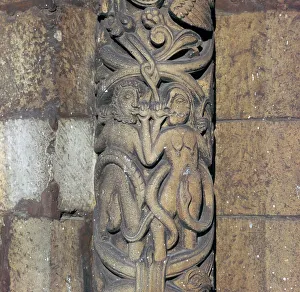 Detail from Lincoln Cathedral, 12th century