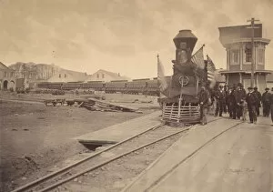 Lincoln Gallery: The Lincoln Funeral Train, Philadelphia, April 22-24, 1865. Creator: Charles L. Philippi