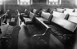 A Lincoln Prints: Lincoln pew, N.Y. Ave. church, Wash'n, 1913. Creator: Bain News Service