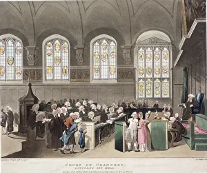 Augustus Charles Prints: Lincolns Inn, Holborn, London, 1808. Artist: Augustus Charles Pugin