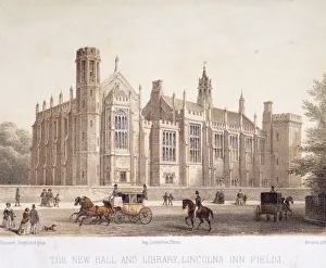 Lincolns Inn, Holborn, London, 1854. Artist: Jules Louis Arnout