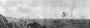 Aisne Gallery: The front line around the Aisne, France, World War I, 1914, (1926)