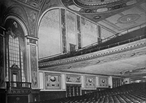 Auditorium Gallery: At the line of the balcony, the Allen Theatre, Cleveland, Ohio, 1925