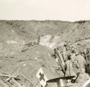 Front line, Sailly-Saillisel, Northern France, c1914-c1918