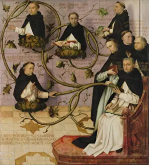 Friar Prints: Lineage of the Dominican Order, 1501. Creators: Hans Holbein the Elder, Jesus Christ