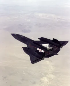 Aerodynamic Prints: Linear Aerospike SR-71 Experiment (LASRE), USA, 1997. Creator: NASA