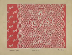 Section Prints: Linen Square, c. 1936. Creator: Maud Schmid