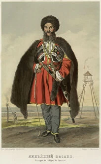 Posture Collection: Lineynyy Cossack, 1862. Creator: A Derzhanovskii