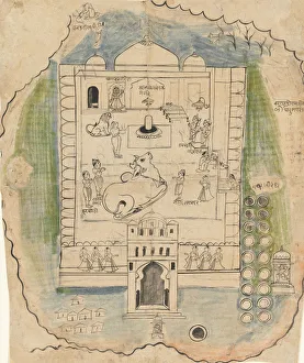 Cella Gallery: Linga Temple Compound, late 19th century. Creator: Unknown