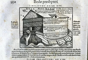 De Linguis gentium libellus, engraving with Noahs Ark