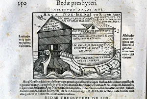 Catholic Christian Gallery: De Linguis gentium libellus, engraving with Noahs Ark