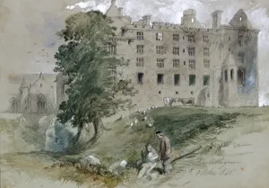 Linlithgow Castle, West Lothian, Scotland, 1845. Artist: Sir John Gilbert
