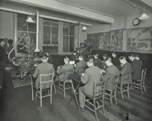 Camberwell Prints: Linotype students at work, Camberwell School of Arts and Crafts, London, 1930
