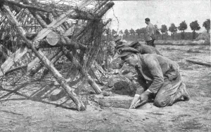 L'instruction de la Nouvelle armee Belge; L'entrainement de la Nouvelle armee Belge... 1916. Creator: Unknown