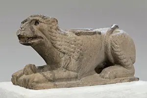 Crouching Prints: Lion, 12th century. Creator: Unknown