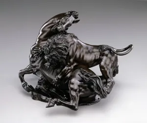 Tuscany Prints: Lion Attacking Horse, c.between 1580 and 1590. Creator: Antonio Susini