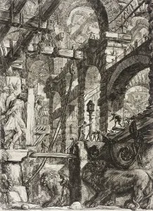 The Lion Bas-Reliefs, 1761. Creator: Giovanni Battista Piranesi