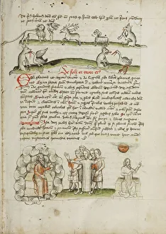 Canine Prints: A Lion before a Bird in a Tree with a Stag