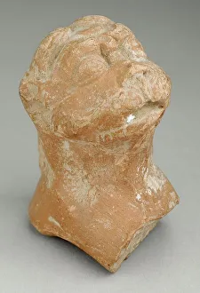 Central Asia Prints: Lion Bust, 3rd-4th century. Creator: Unknown