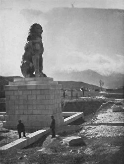 Hodder Stoughton Gallery: The Lion of Chaeronea, the Acropolis and Mount Parnassus, 1913