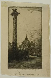 Venice Italy Collection: Lion Column, Venice, 1900. Creator: Donald Shaw MacLaughlan