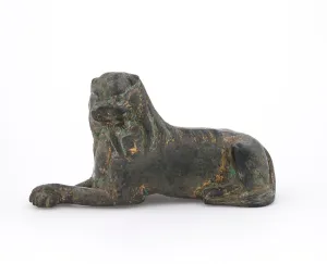 Gilt Bronze Prints: Lion figure, Tang dynasty. Creator: Unknown