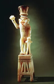 18th Dynasty Gallery: Lion figurine from the Tomb of Tutankhamen, 14th century BC