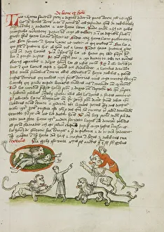 Fables Prints: A Lion Standing Over a Woman Laying on the Ground: Another Man