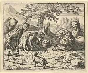 Advice Collection: The Lion Takes the Advice of the Other Animals for Renards Punishment, 1650-75
