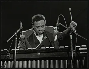 Lionel Hampton on the vibraphone, Knebworth, Hertfordshire, July 1982