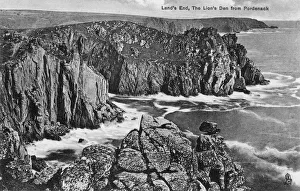 Headland Prints: The Lions Den from Pordenack, Lands End, Cornwall, early 20th century(?)