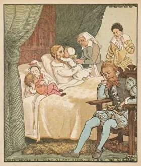 Book Illustration Gallery: With Lippes as Cold as any Stone, They Kist The Children Small, c1878. Creator