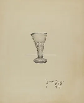 Michael Trekur Prints: Liqueur Glass, c. 1936. Creator: Michael Trekur