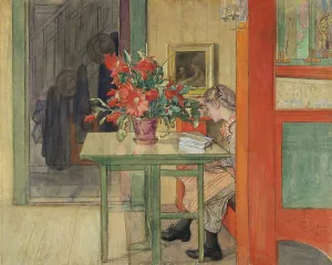 Plant Pot Prints: Lisbeth Reading. Creator: Carl Larsson