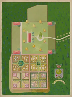 George Stonehill Prints: Lispenards Estate and Gardens, c. 1936. Creator: George Stonehill