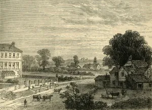 Marylebone Prints: Lisson Green in the Eighteenth Century, c1876. Creator: Unknown