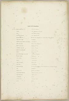 Jd Harding Collection: List of Plates, from The Park and the Forest, 1841. Creator: James Duffield Harding