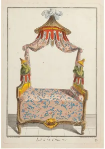 Lit a la Chinoise, ca 1788. Creator: La Mesangere, Pierre de (1761-1831)