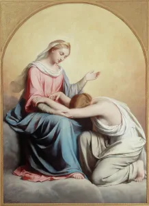 Prostitution Prints: The Litanies of the Virgin, 1857. Creator: Auguste Legras
