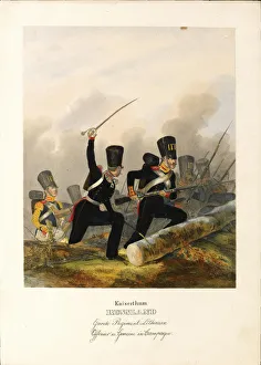 The Lithuanian Lifeguard Regiment, c. 1838. Artist: Eckert, Heinrich Ambros (1807-1840)