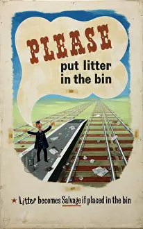 The National Archives Prints: Please put litter in the bin. Litter becomes salvage if