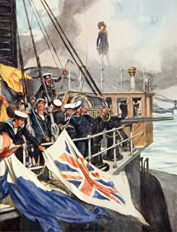 Henry Newbolt 1862 1938 Prints: The Little Admiral, illustration from Drakes Drum and Other Songs of the Sea, 1905