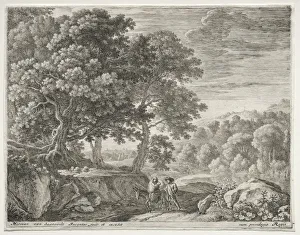 Herman Van Swanevelt Dutch Prints: The Little Angels on the Hill, c. 1652-1654. Creator: Herman van Swanevelt (Dutch, c