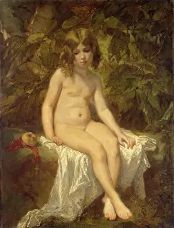 Crosses Prints: Little Bather, 1849. Creator: Thomas Couture