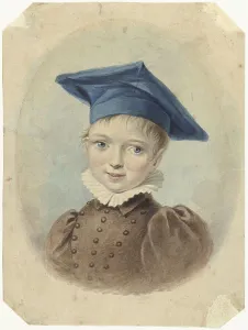 Little boy with a blue beret, 1782-1849. Creator: Johannes Hari