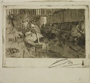Brewery Prints: The Little Brewery, 1890. Creator: Anders Leonard Zorn