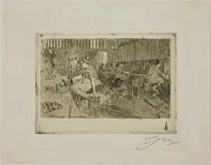 Brewery Prints: The Little Brewery, 1890. Creator: Anders Leonard Zorn