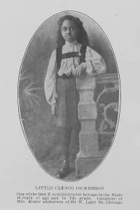 Schoolgirl Prints: Little Clenco Dickerson; One of the best elocutionists for her age in the State