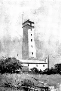 Incident Prints: Little Crosby Lighthouse, destroyed by fire, 1898. Creator: Unknown