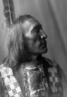 Brule Prints: Little Dog-Brulé, 1907, c1907. Creator: Edward Sheriff Curtis